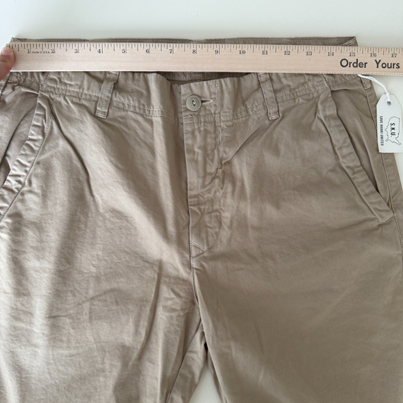 SKU Save Khaki United Pants 30x33 Beige The Weekend Chino Cotton Twill USA Made - Picture 9 of 10